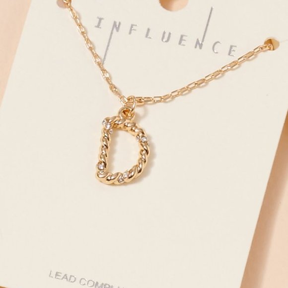 Brinisity Jewelry - LETTER "D" NECKLACE